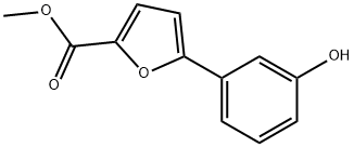 METHYL 5-(3-HYDROXYPHENYL)FURAN-2-CARBO& Struktur