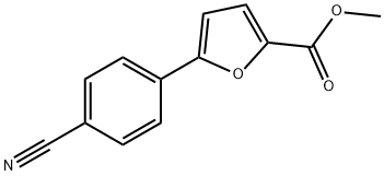 METHYL 5-(4-CYANOPHENYL)FURAN-2-CARBOXY& Struktur