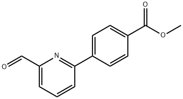 METHYL 4-(6-FORMYLPYRIDIN-2-YL)BENZOATE& Struktur