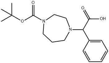 [4-(TERT-BUTOXYCARBONYL)-1,4-DIAZEPAN-1-YL](PHENYL)ACETIC ACID Struktur