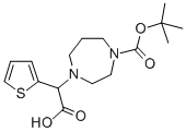 1-BOC-4-(CARBOXY-THIOPHEN-2-YL-METHYL)-[1,4]DIAZEPANE Struktur