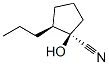 Cyclopentanecarbonitrile, 1-hydroxy-2-propyl-, (1R,2S)- (9CI) Struktur