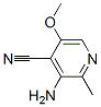 4-Pyridinecarbonitrile,  3-amino-5-methoxy-2-methyl- Struktur