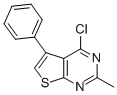 4-CHLORO-2-METHYL-5-PHENYLTHIENO[2,3-D]PYRIMIDINE Struktur