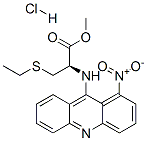 L-Cysteine, S-ethyl-N-(1-nitro-9-acridinyl)-, methyl ester, monohydroc hloride Struktur