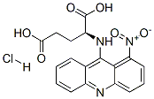 L-Glutamic acid, N-(1-nitro-9-acridinyl)-, monohydrochloride Struktur