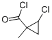 Cyclopropanecarbonyl chloride, 2-chloro-1-methyl- (9CI) Struktur