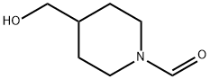 4-(Hydroxymethyl)piperidine-1-carbaldehyde Struktur