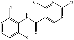 2,4-Dichloro-N-(2,6-dichlorophenyl)pyrimidine-5-carboxamide Struktur