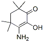 3-amino-2-hydroxy-4,4,6,6-tetramethylcyclohex-2-en-1-one Struktur