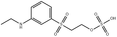 3-N-ETHYL-AMINOPHENYL(BETA-SULFATOETHYL)SULFONE, Structure