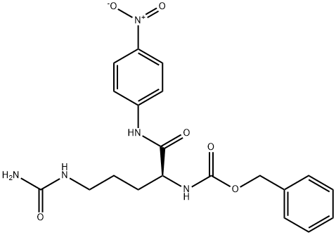 benzyl (S)-[4-[(aminocarbonyl)amino]-1-[[(4-nitrophenyl)amino]carbonyl]butyl]carbamate  Struktur