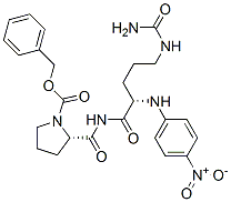 1-(benzyloxycarbonyl)-L-prolyl-N5-carbamoyl-N-(4-nitrophenyl)-L-ornithinamide Struktur