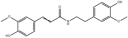 3-(4-hydroxy-3-methoxyphenyl)-N-(2-(4-hydroxy-3-methoxyphenyl)ethyl)-2-propenamide Struktur