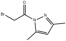 1H-Pyrazole, 1-(bromoacetyl)-3,5-dimethyl- (9CI) Struktur