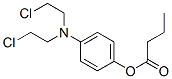 [4-[bis(2-chloroethyl)amino]phenyl] butanoate Struktur