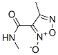 1,2,5-Oxadiazole-3-carboxamide,  N,4-dimethyl-,  2-oxide Struktur