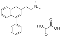 2-Naphthalenemethanamine, 1,2-dihydro-N,N-dimethyl-4-phenyl-, ethanedi oate (1:1) Struktur