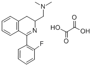 3-Isoquinolinemethanamine, 3,4-dihydro-N,N-dimethyl-1-(2-fluorophenyl) -, ethanedioate (1:1) Struktur