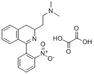 3,4-Dihydro-N,N-dimethyl-1-(2-nitrophenyl)-3-isoquinolineethanamine et hanedioate (1:1) Struktur