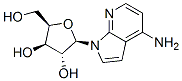 (2R,3R,4R,5R)-2-(5-amino-2,9-diazabicyclo[4.3.0]nona-1,3,5,7-tetraen-9 -yl)-5-(hydroxymethyl)oxolane-3,4-diol Struktur