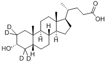 LITHOCHOLIC-2,2,4,4-D4 ACID Struktur