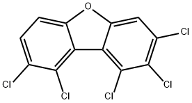 1,2,3,8,9-PENTACHLORODIBENZOFURAN Struktur