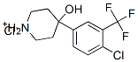 4-[4-chloro-3-(trifluoromethyl)phenyl]-4-hydroxypiperidinium chloride Struktur