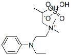 [2-(ethylphenylamino)ethyl][2-hydroxypropyl]dimethylammonium hydrogen sulphate Struktur