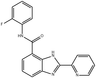 2-(Pyridin-2-yl)-N-(2-fluorophenyl)-1H-benziMidazole-4-carboxaMide Struktur