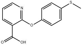 2-(4'-methylthiophenoxy)nicotinic acid Struktur