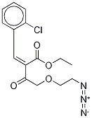 ETHYL (2-AZIDOETHOXY)ACETO-2-(2-CHLOROPHENYLMETHLENE)ACETATE Struktur