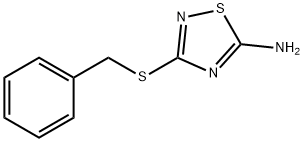 3-BENZYLSULFANYL-[1,2,4]THIADIAZOL-5-YLAMINE Struktur