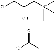 (3-chloro-2-hydroxypropyl)trimethylammonium acetate  Struktur