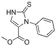 methyl 2,3-dihydro-3-phenyl-2-thioxo-1H-imidazole-4-carboxylate Struktur