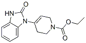 ethyl 4-(2,3-dihydro-2-oxo-1H-benzimidazol-1-yl)-3,6-dihydro-2H-pyridine-1-carboxylate  Struktur