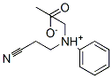 N-(2-cyanoethyl)-N-ethylanilinium acetate Struktur