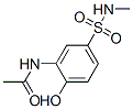 N-[2-hydroxy-5-[(methylamino)sulphonyl]phenyl]acetamide Struktur