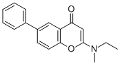 2-(Etilmetilammino)-6-fenilcromone [Italian] Struktur