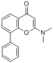 2-(Dimethylamino)-8-phenyl-4H-1-benzopyran-4-one Struktur