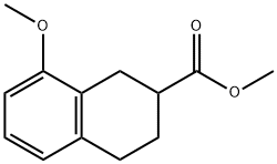 Methyl 8-Methoxy-1,2,3,4-tetrahydronaphthalene-2-carboxylate Struktur