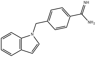 1-(4-amidinobenzyl)indole Struktur