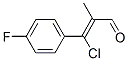 3-chloro-3-(4-fluorophenyl)methacrylaldehyde Struktur