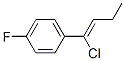 1-(1-chloro-1-butenyl)-4-fluorobenzene Struktur