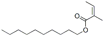 decyl 2-methylisocrotonate Struktur