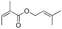 3-methylbut-2-enyl 2-methylisocrotonate Struktur