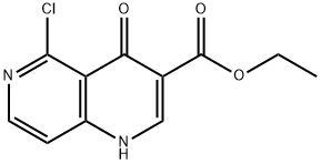 5-CHLORO-1,4-DIHYDRO-4-OXO-1,6-NAPHTHYRIDINE-3-CARBOXYLIC ACID ETHYL ESTER Struktur