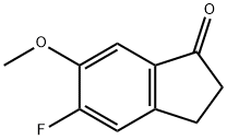 5-Fluoro-6-methoxyindan-1-one Struktur