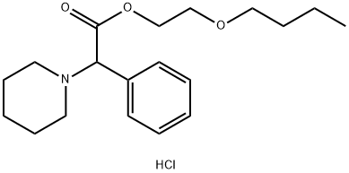 2-butoxyethyl alpha-phenylpiperidine-1-acetate hydrochloride Struktur