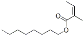 octyl 2-methylisocrotonate Struktur